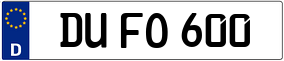 Trailer License Plate